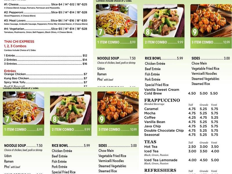 Thai Chi 2 Menu
