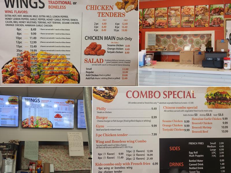 Wings & Philly Menu