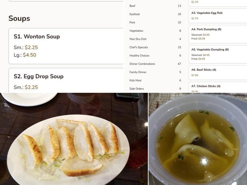 Chen's Chinese Cuisine Menu