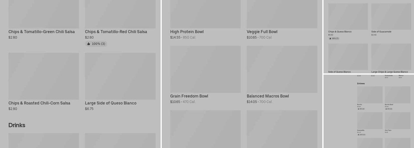 Chipotle Mexican Grill Menu