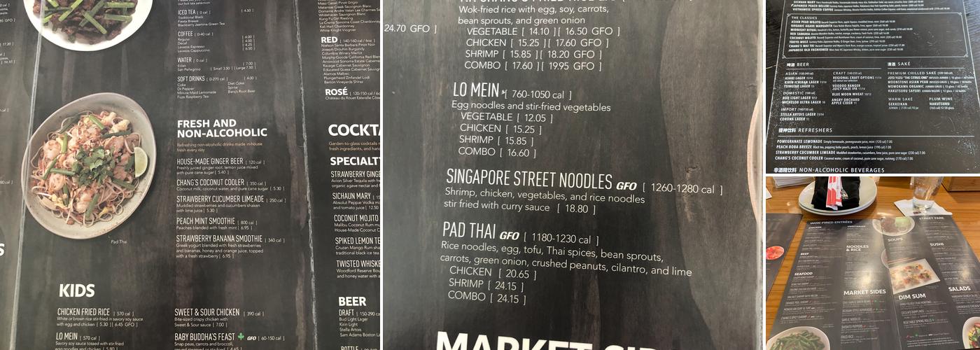 P.F. Chang’s Menu