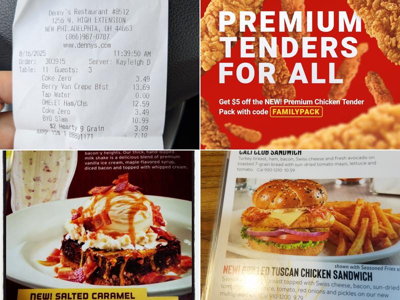Denny's Menu
