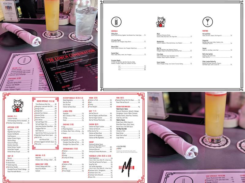 Mandarin Menu