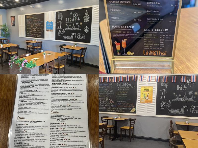 U-SA Thai Restaurant Menu