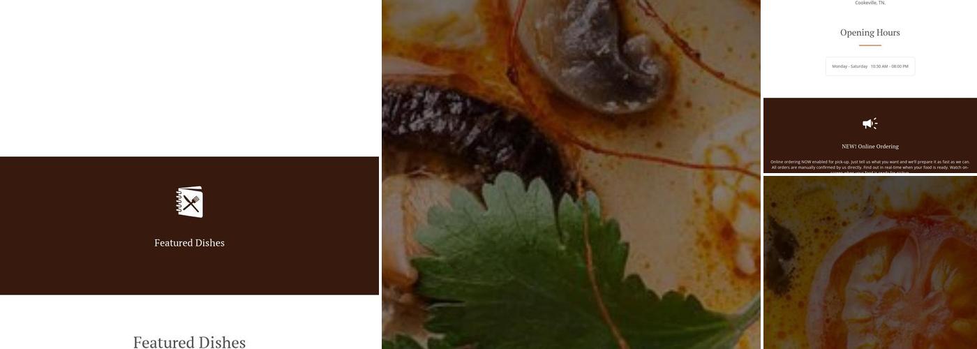 Rice Thai Bistro Menu