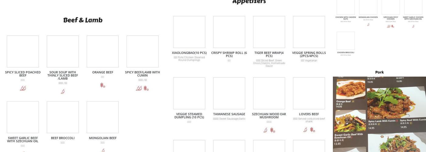 Tiger Noodle House Menu