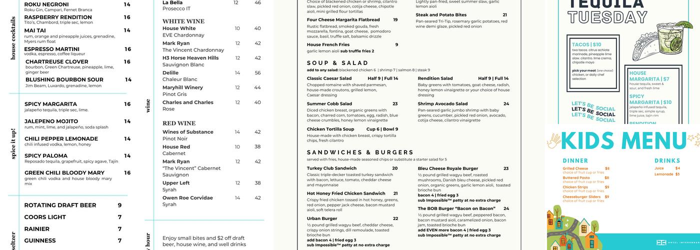 Rendition Menu
