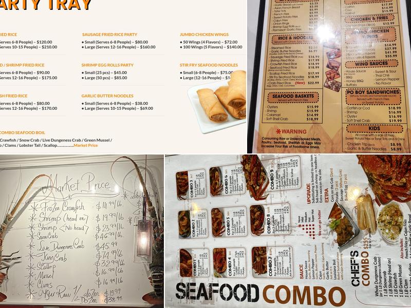 Crawfish Chef Menu