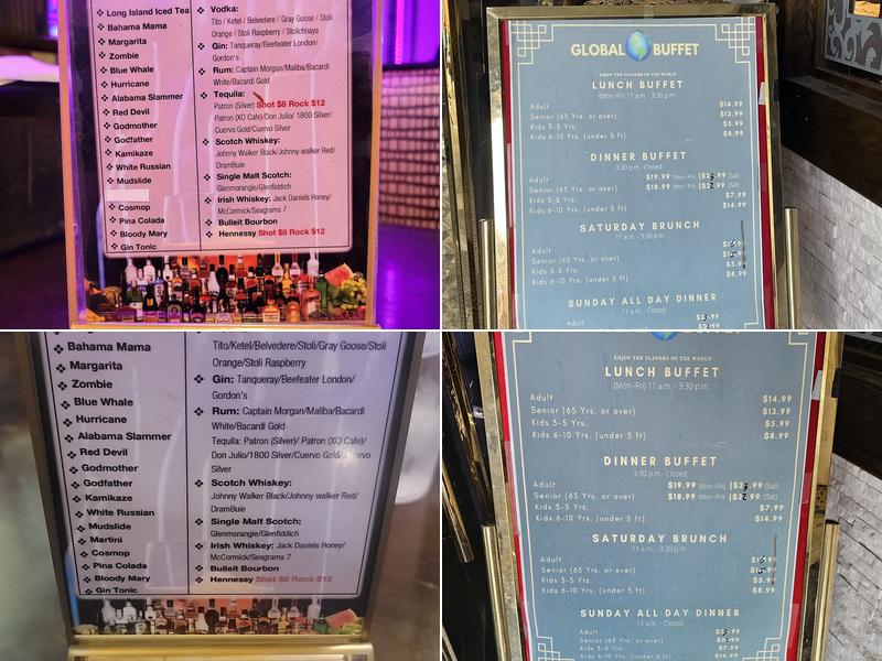 Global Buffet Menu