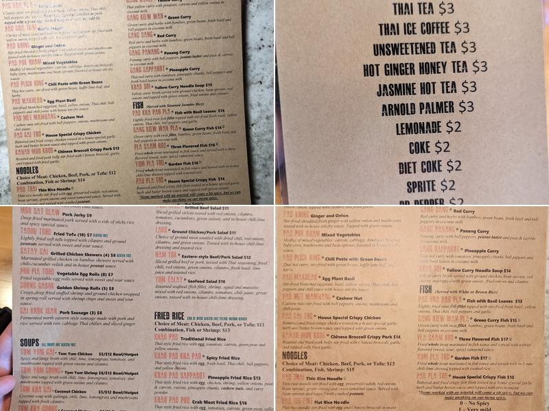 Mint Thai Kitchen Menu