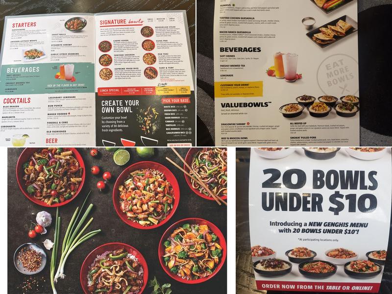Genghis Grill Menu