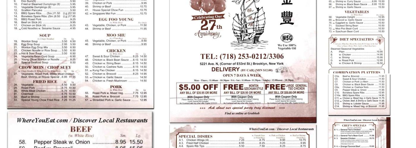 Kam Fung Kitchen Menu