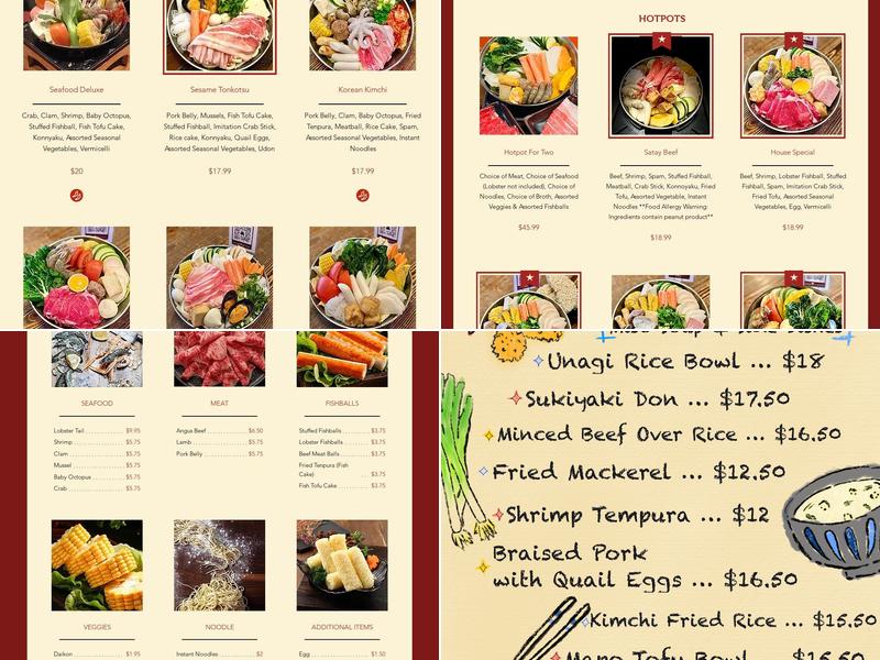 Boiling Avenue Menu