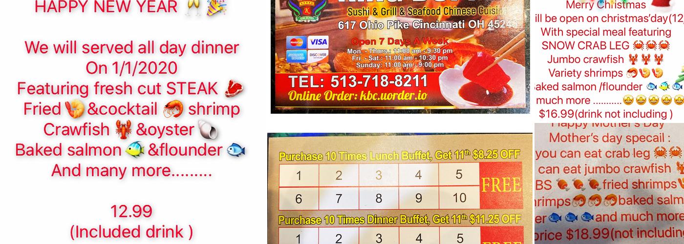 King Buffet Menu