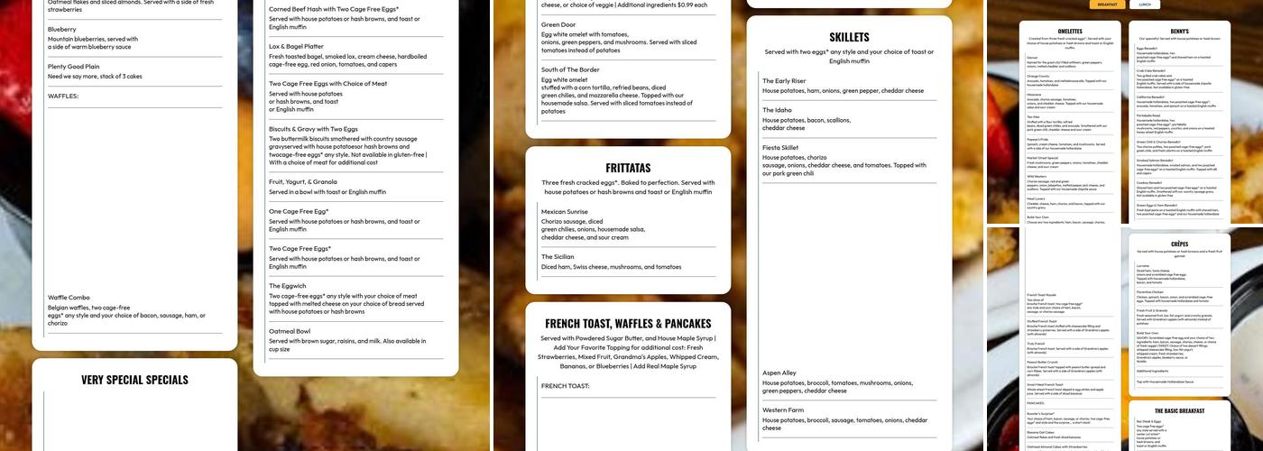 The Delectable Egg Menu