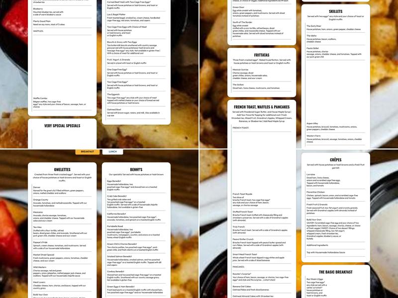 The Delectable Egg Menu