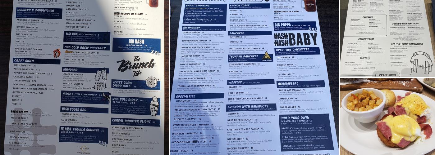 Hash Kitchen Menu