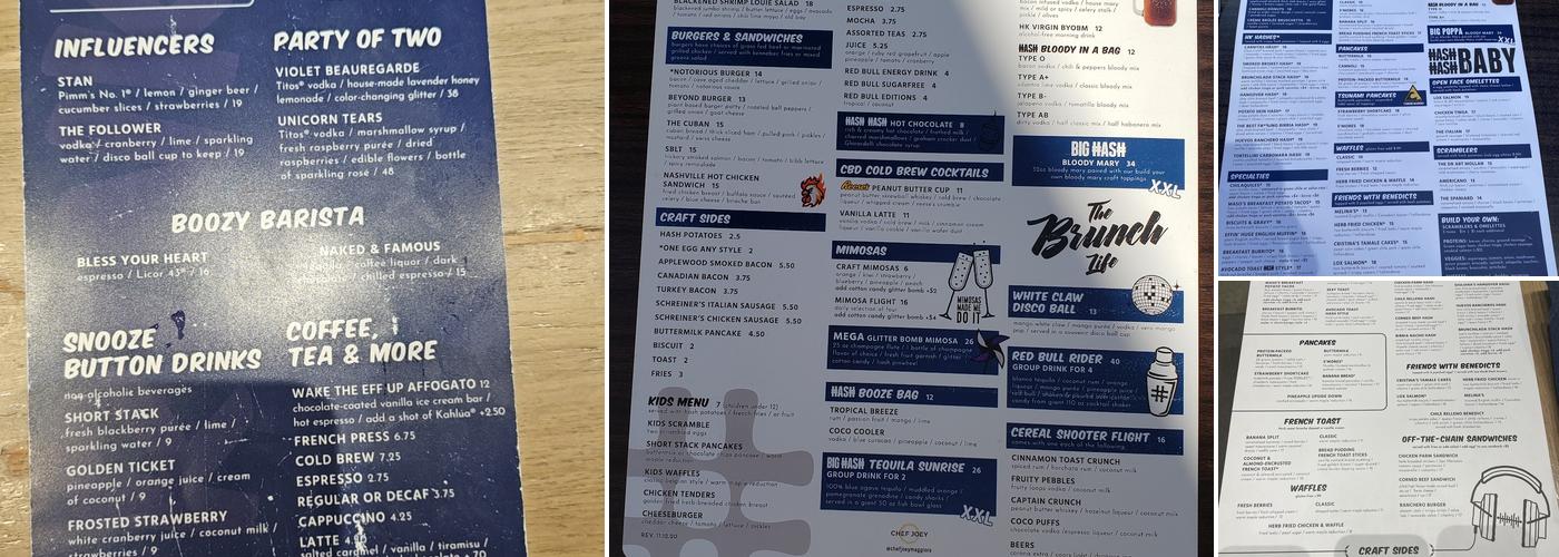 Hash Kitchen Menu