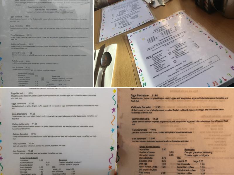 Pantry Menu