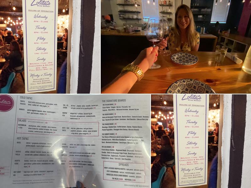 Lolita's Wine Market Menu