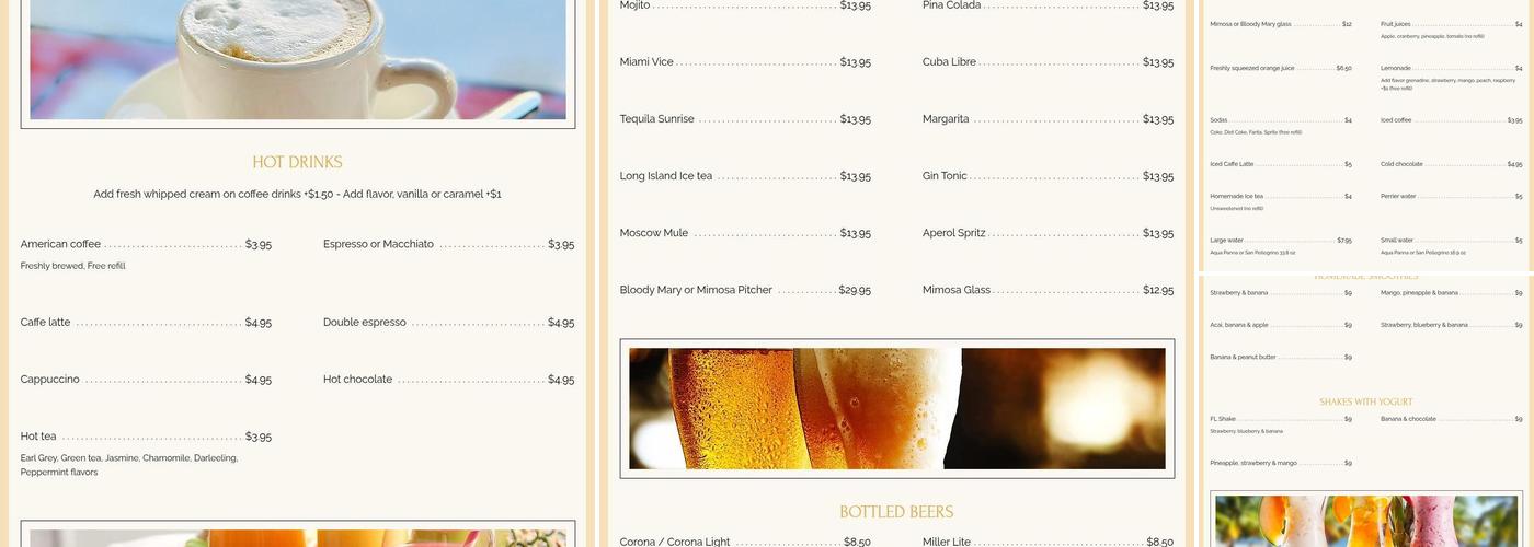 FL Cafe Menu