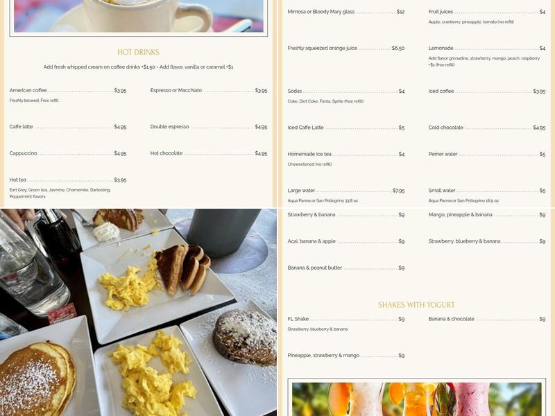 FL Cafe Menu
