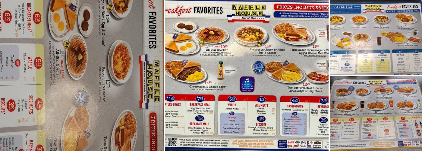 Waffle House Menu