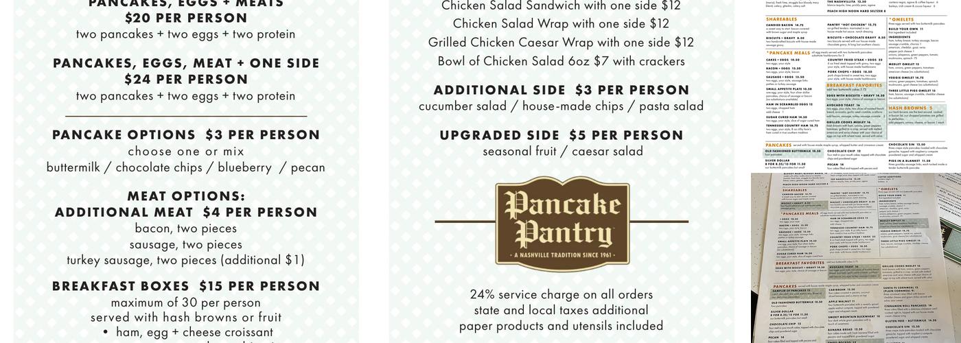 The Pancake Pantry - Hillsboro Village Menu