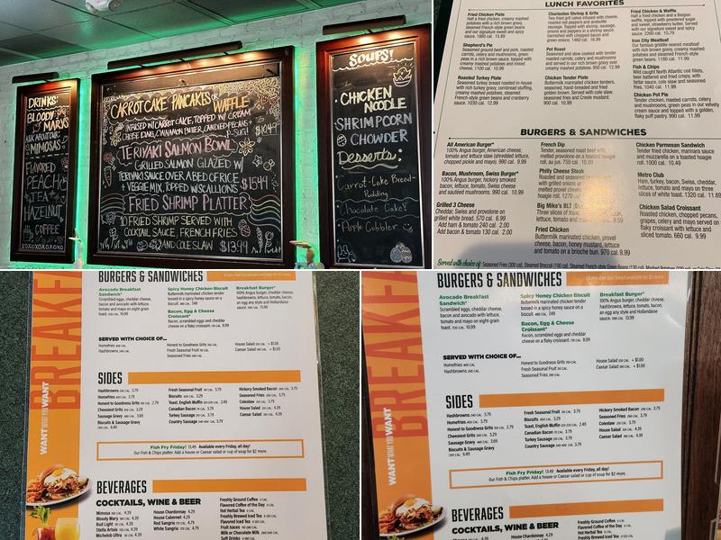 Metro Diner Menu
