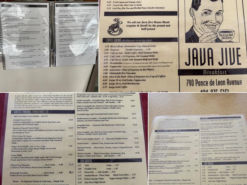 Java Jive Menu