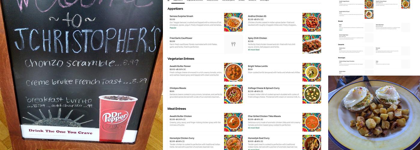 J. Christopher's Menu