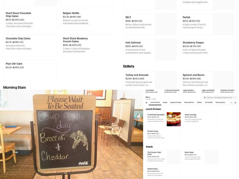 J. Christopher's Menu