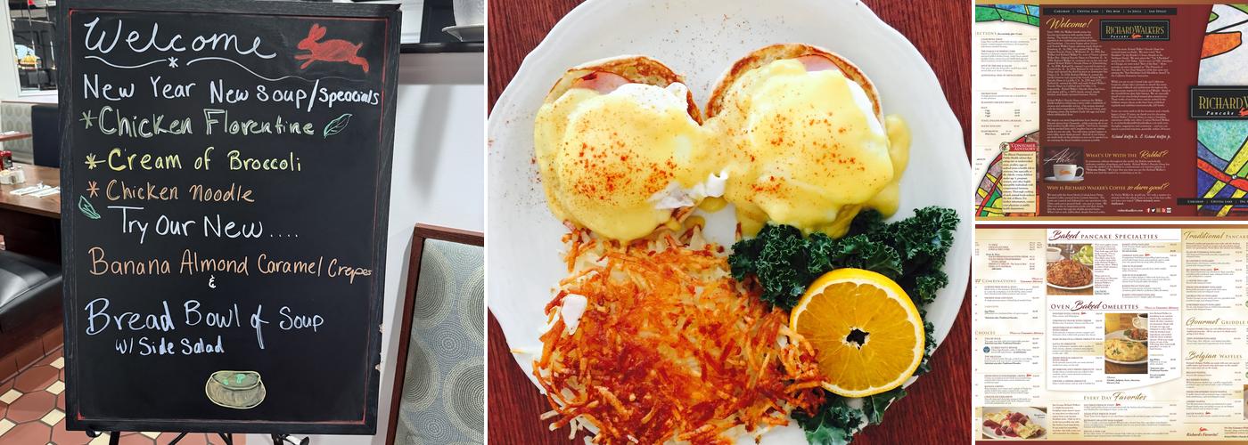 Richard Walker's Pancake House Menu