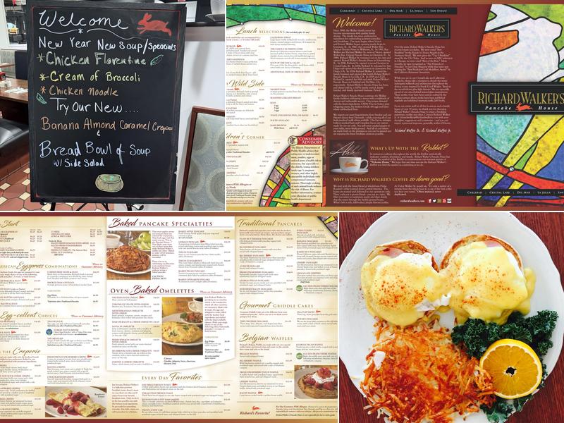 Richard Walker's Pancake House Menu