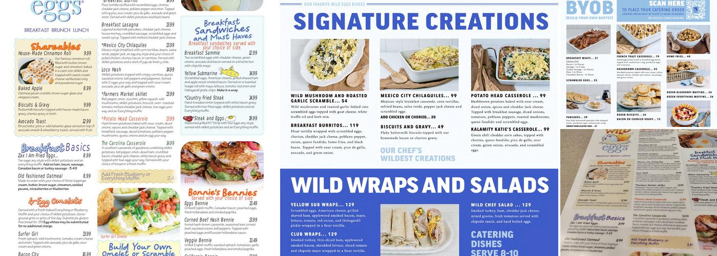 Wild Eggs Menu