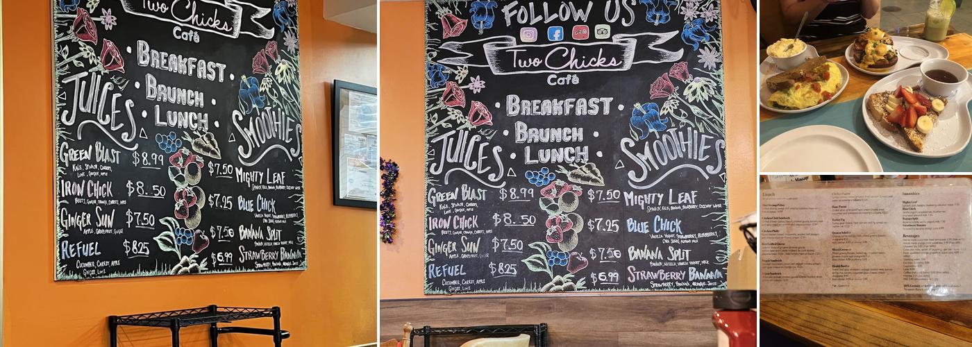 Two Chicks Café - CBD Menu