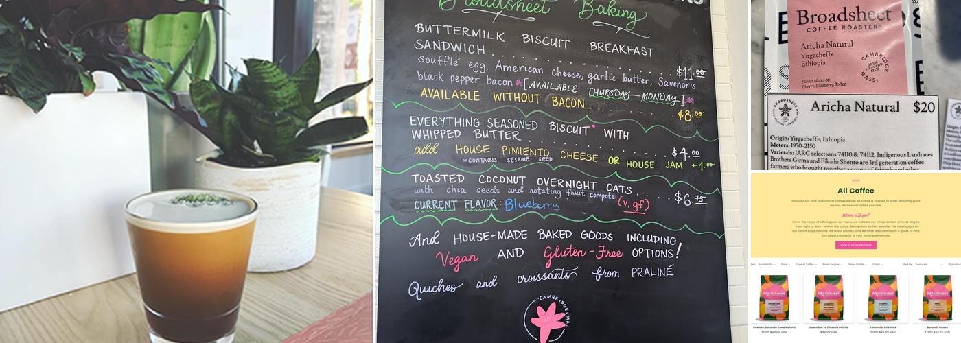 Broadsheet Coffee Roasters Menu