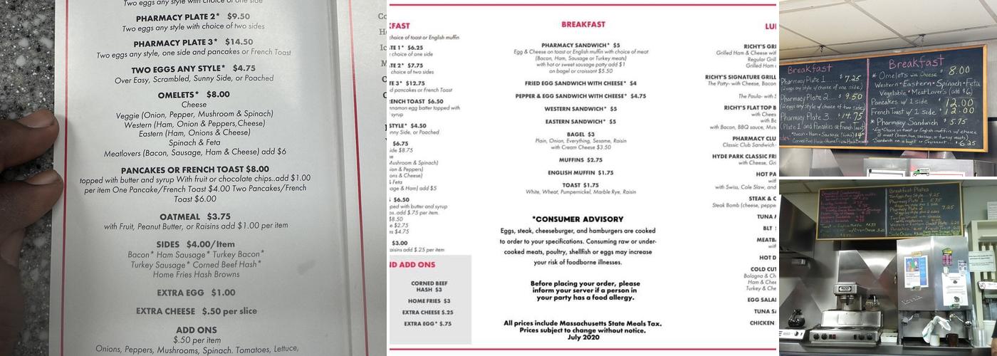 Richy's Menu