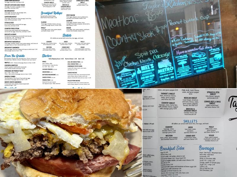 Taylor's Kitchen Menu