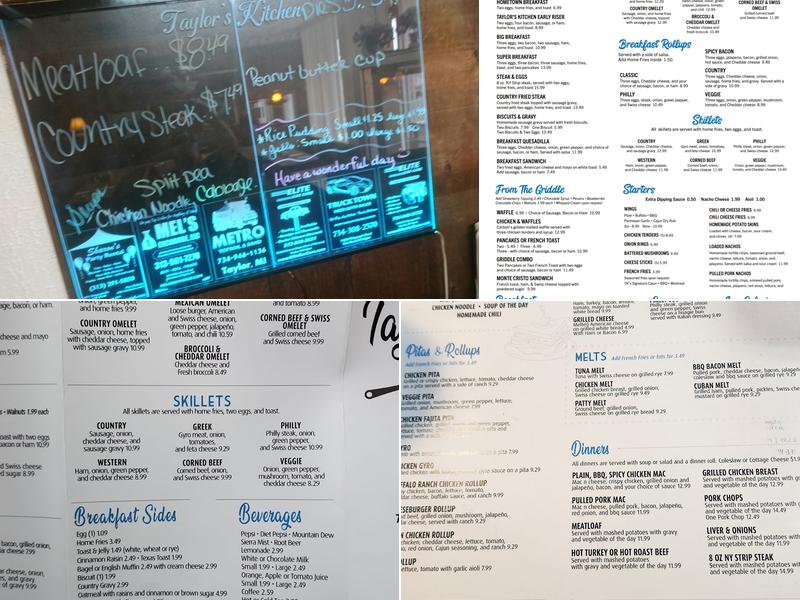 Taylor's Kitchen Menu