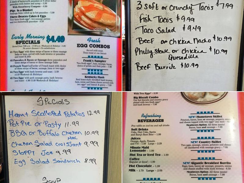 Franks-A-Lot Menu
