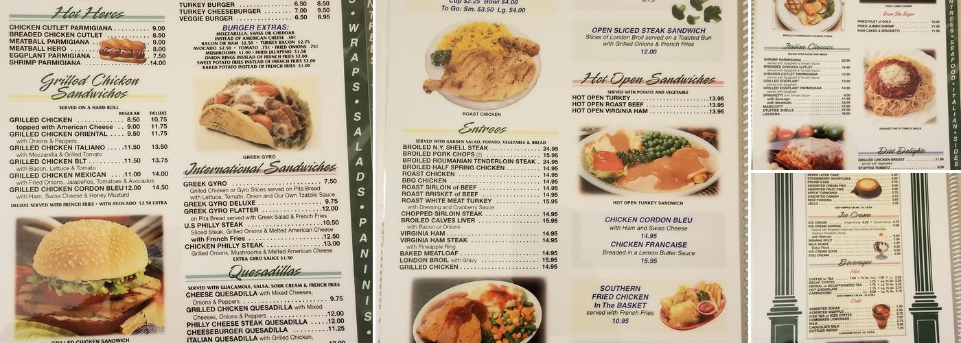 Fordham Restaurant Menu