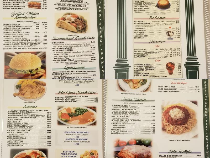 Fordham Restaurant Menu