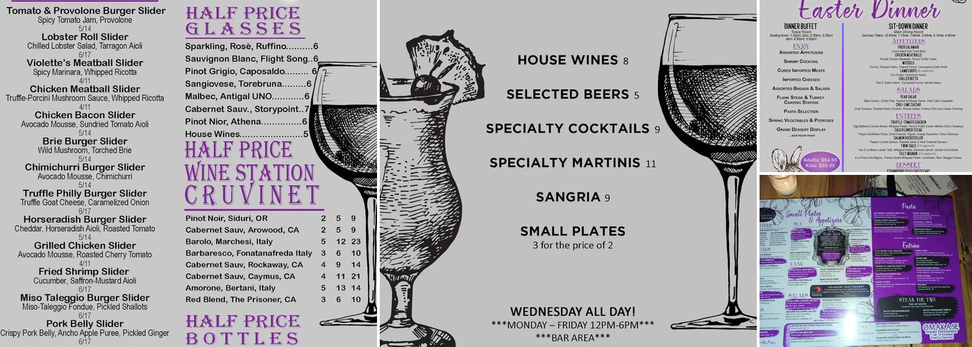 Violette's Menu