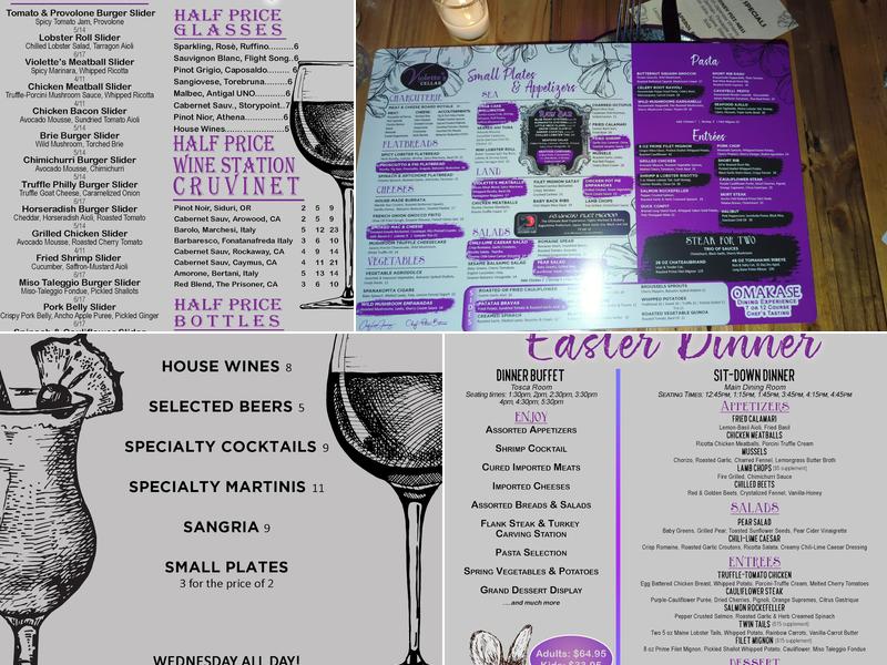 Violette's Menu