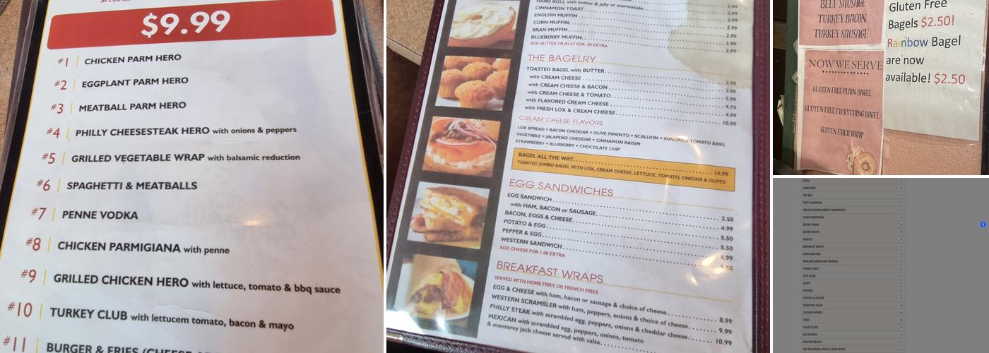 Bagel Bistro Diner & Grill Menu