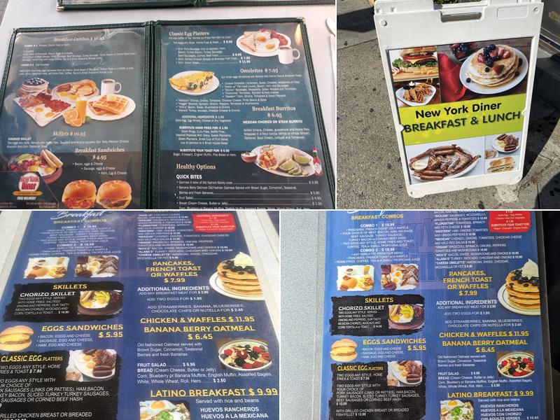 New York Diner Menu