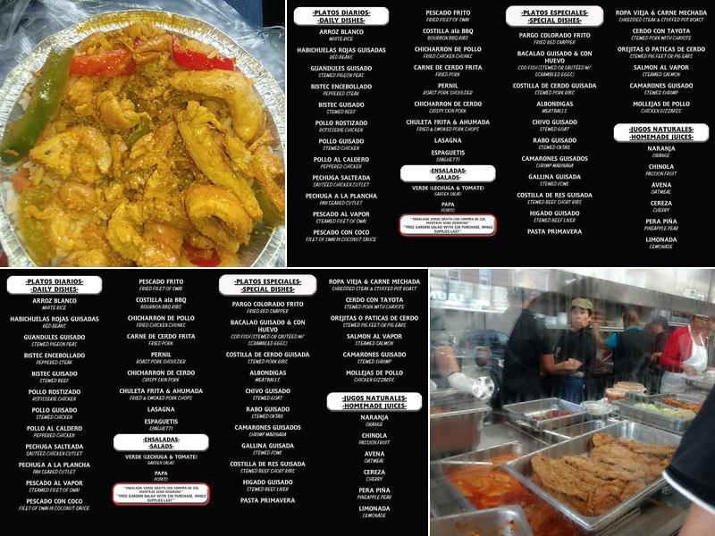 Alex's Luncheonette Menu