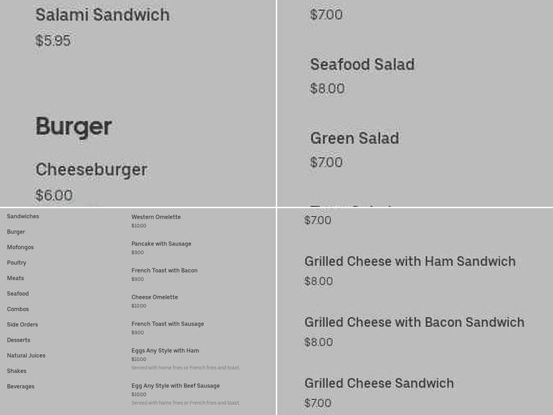 Toribio Menu