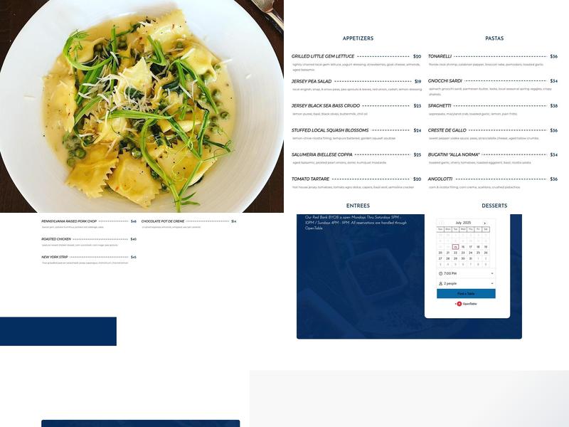 Semolina Restaurant Menu